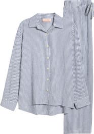 Papinelle Sabine Stripe Seersucker Pajamas