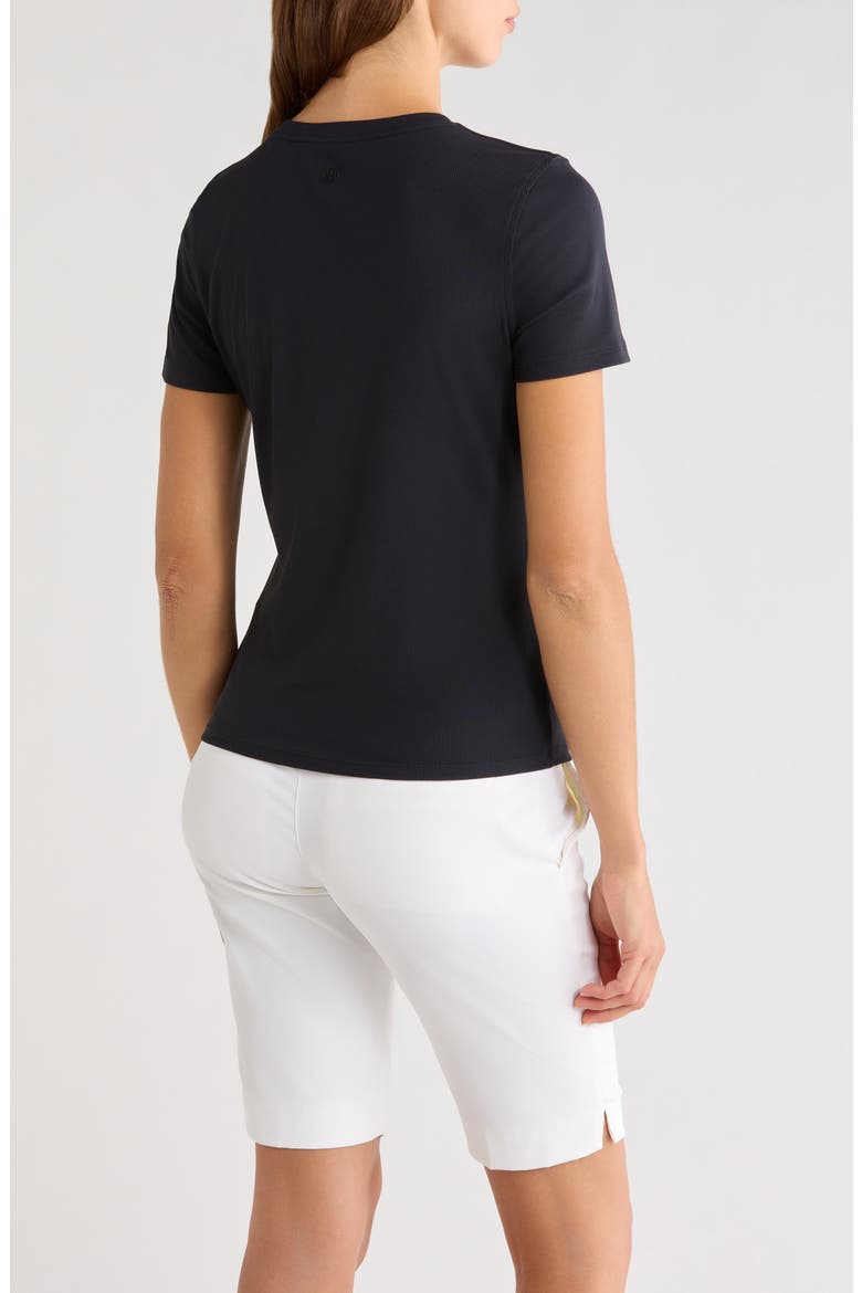 Tech Golf UPF 50+ Rib T-Shirt, Alternate, color, ONYX