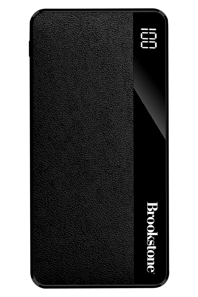 10K Leather Power Bank, Alternate, color, BLACK