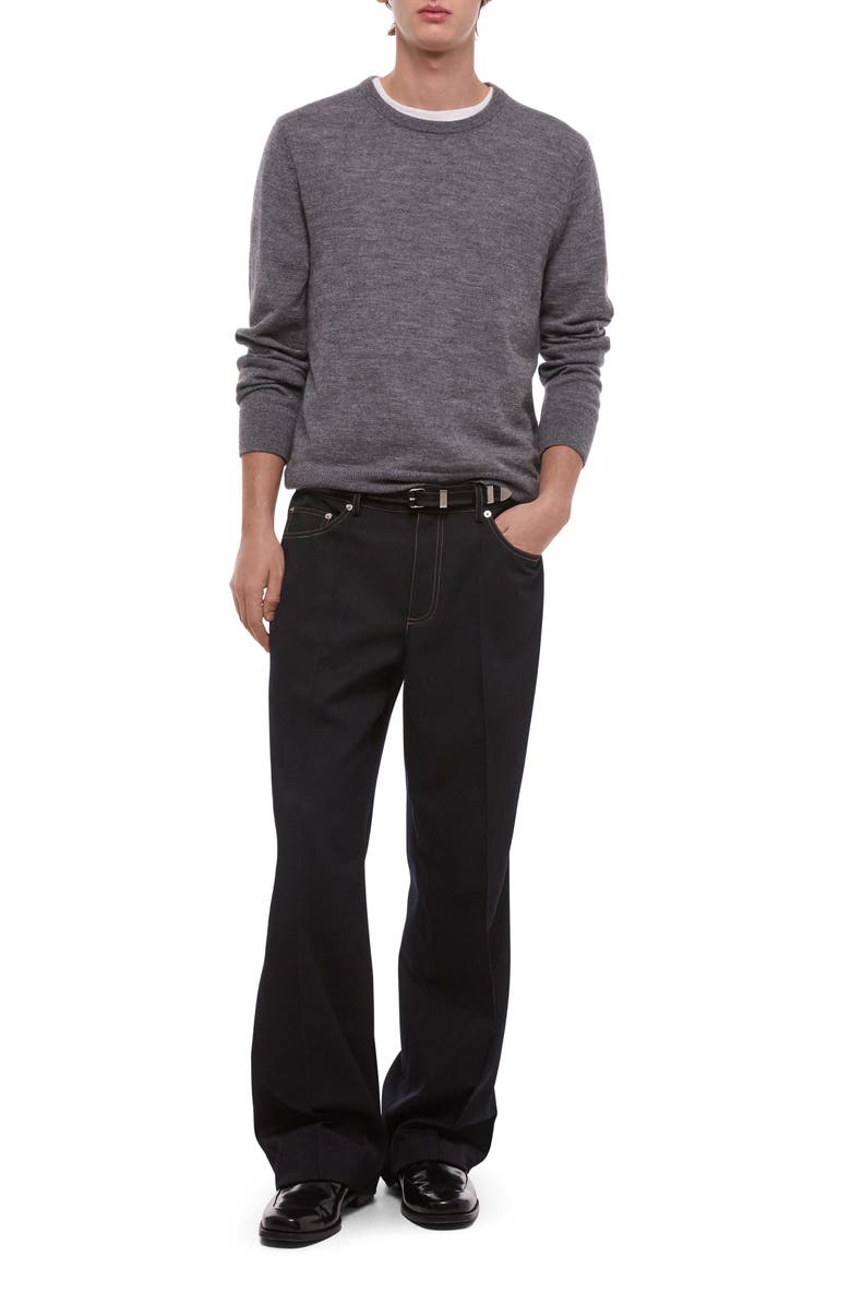 Helmut Lang Five-Pocket Gabardine Dress Pants, Alternate, color, Navy Melange