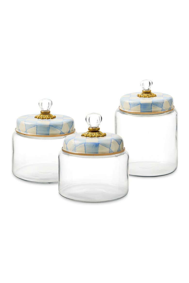 Sky Check Medium Kitchen Canister, Alternate, color, SKY CHECK