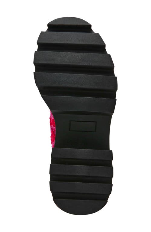 Betsey Johnson Jonnie Lug Sole Boot In Red