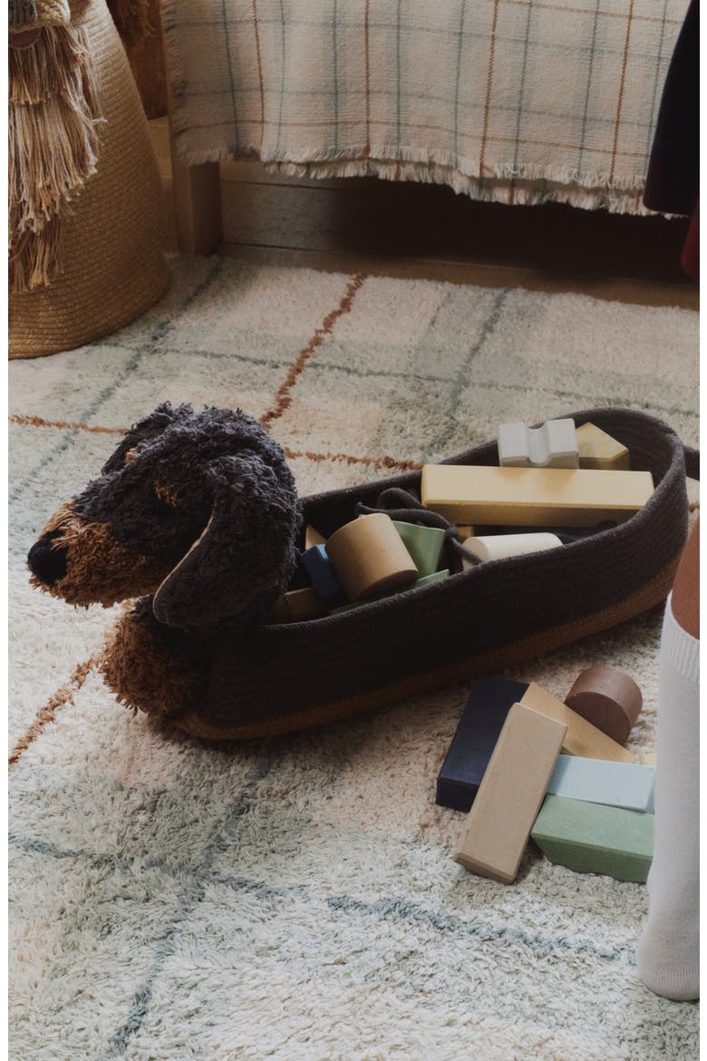 Sparky Dachshund Basket, Alternate, color, GREY