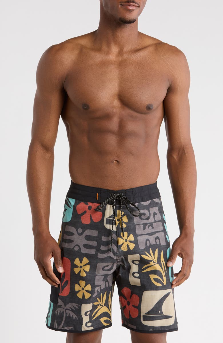 Quiksilver Dunes Swim Shorts, Main, color, Black