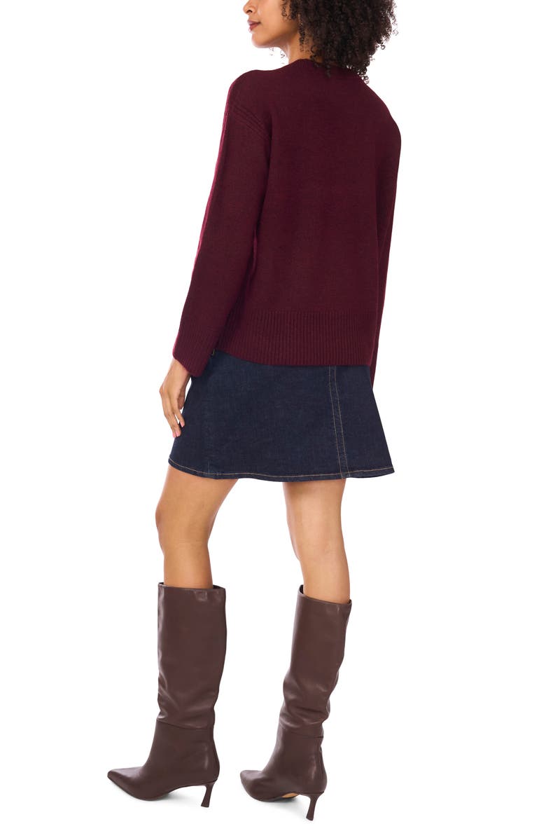 Vince Camuto Relaxed Fit Sweater, Alternate, color, Wine