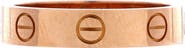 Pre-Owned Cartier Love Wedding Band 1 Diamond Ring 18K Rose Gold with Diamond