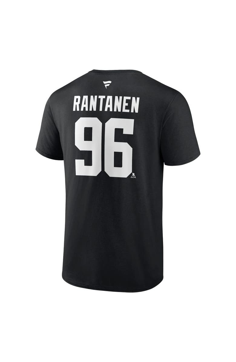 FANATICS Men's Fanatics Mikko Rantanen Black Dallas Stars Authentic Stack Name & Number T-Shirt, Alternate, color, Black
