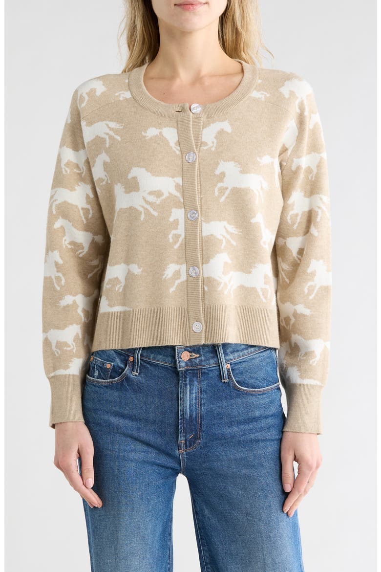 Horse Cardigan, Main, color, OATMEAL