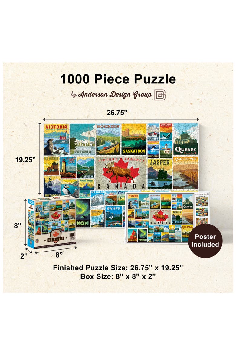 O Canada 1000 Piece Jigsaw Puzzle, Alternate, color, Multicolor