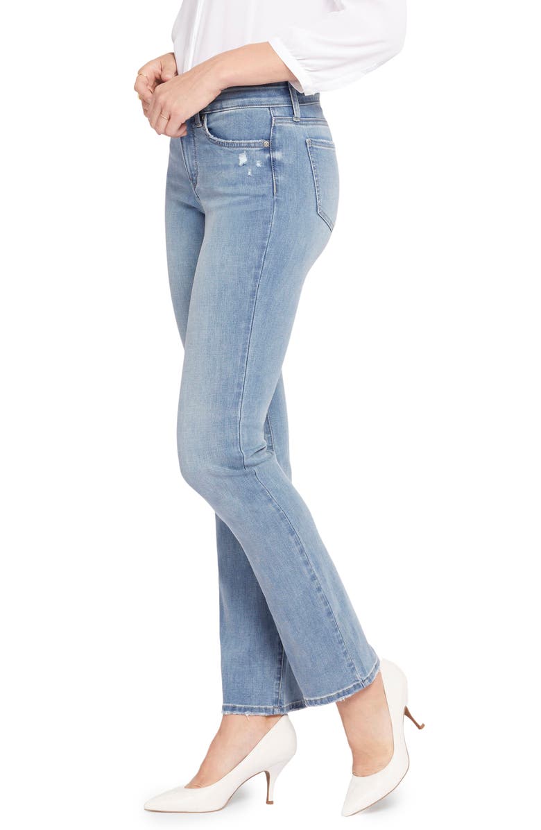 NYDJ Marilyn High Waist Cool Embrace Straight Leg Jeans, Alternate, color, Angel