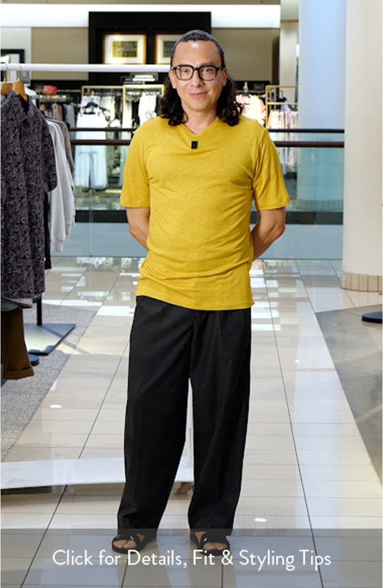 Slim Fit Linen Blend T-Shirt, sales video thumbnail