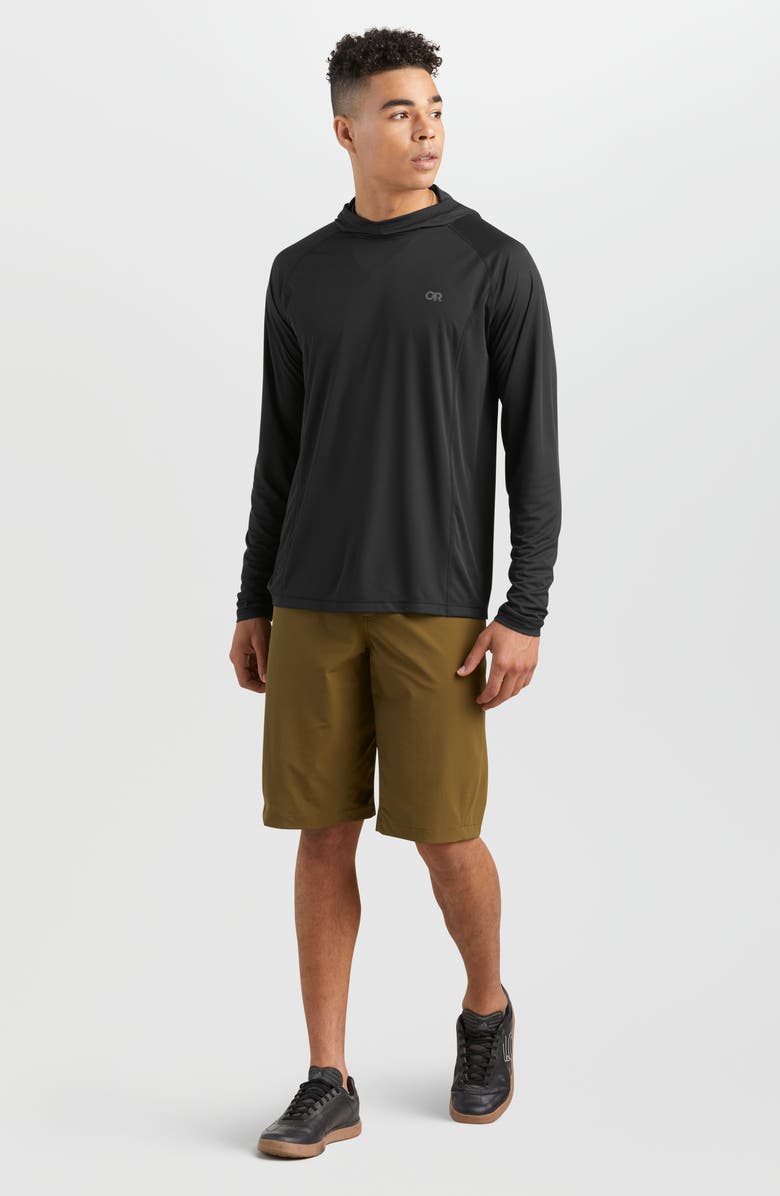 Outdoor Research Echo Recycled Polyester Hoodie, Alternate, color, Black