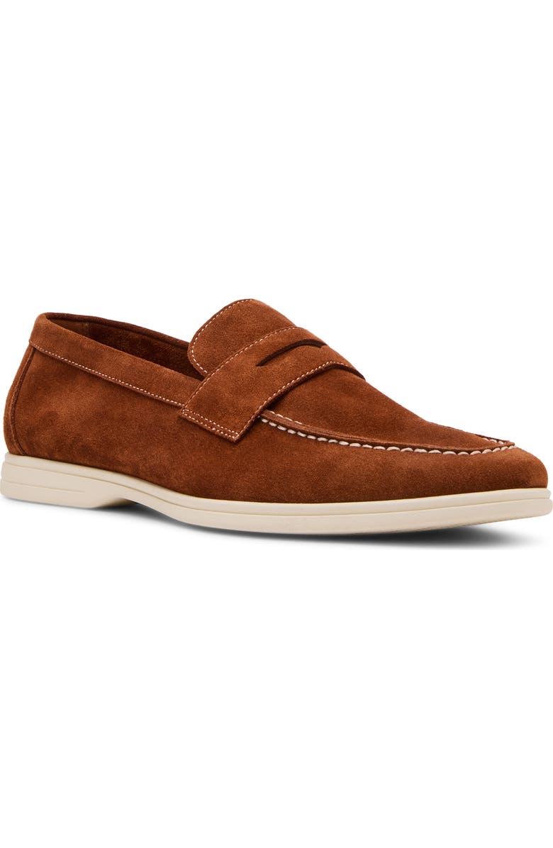 Steve Madden Laguna Penny Loafer, Main, color, Cognac Suede