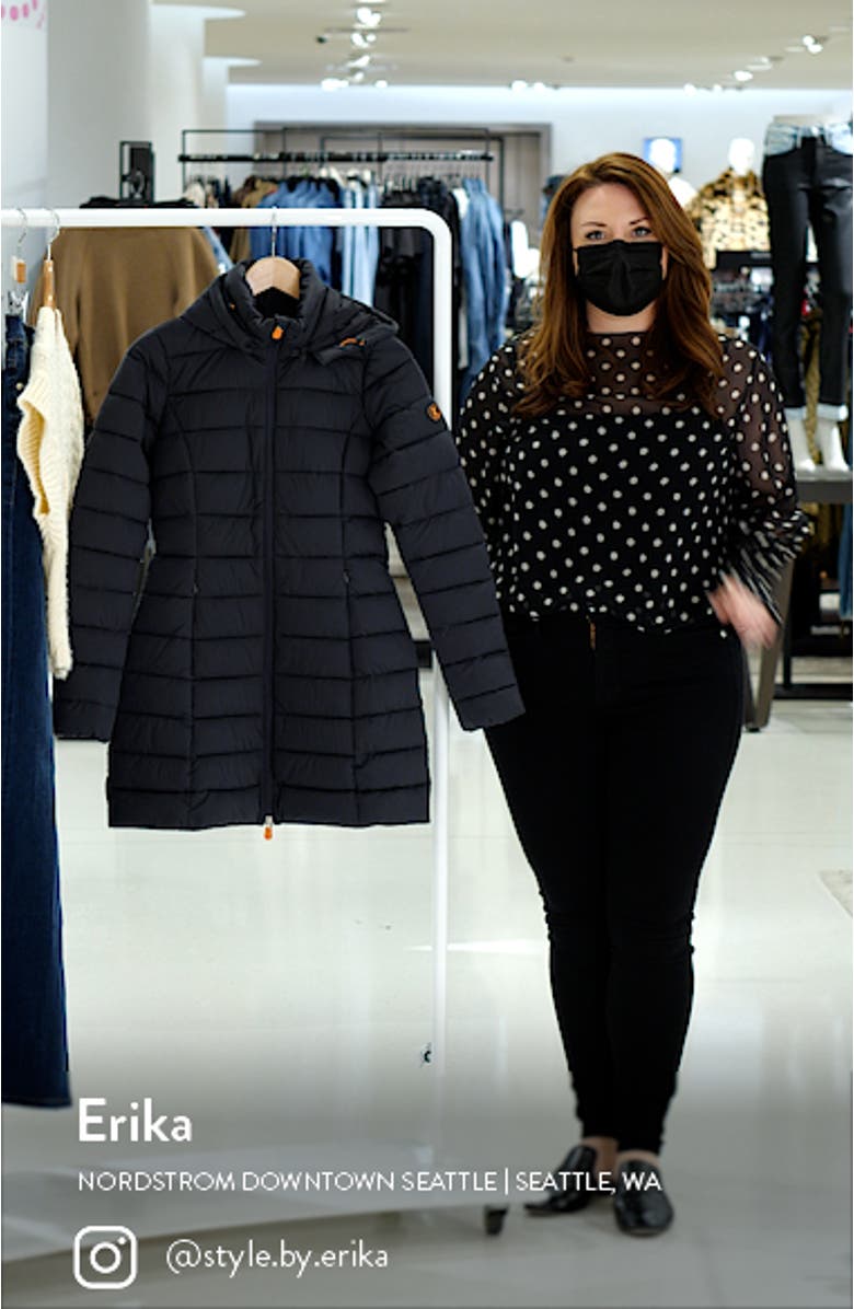 Emilia Recycled Coat with Detachable Hood, sales video thumbnail