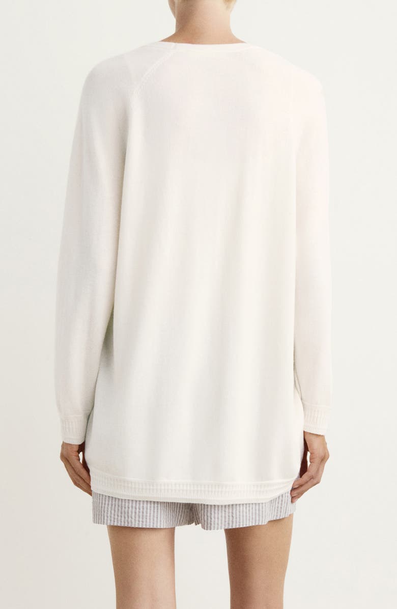 MANGO Oversize V-Neck Wool Blend Cardigan, Alternate, color,