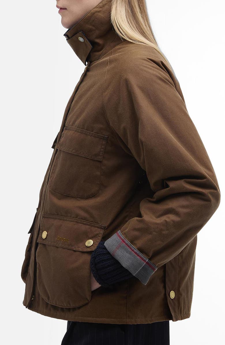 Barbour Ruth Waxed Cotton Jacket, Alternate, color, 