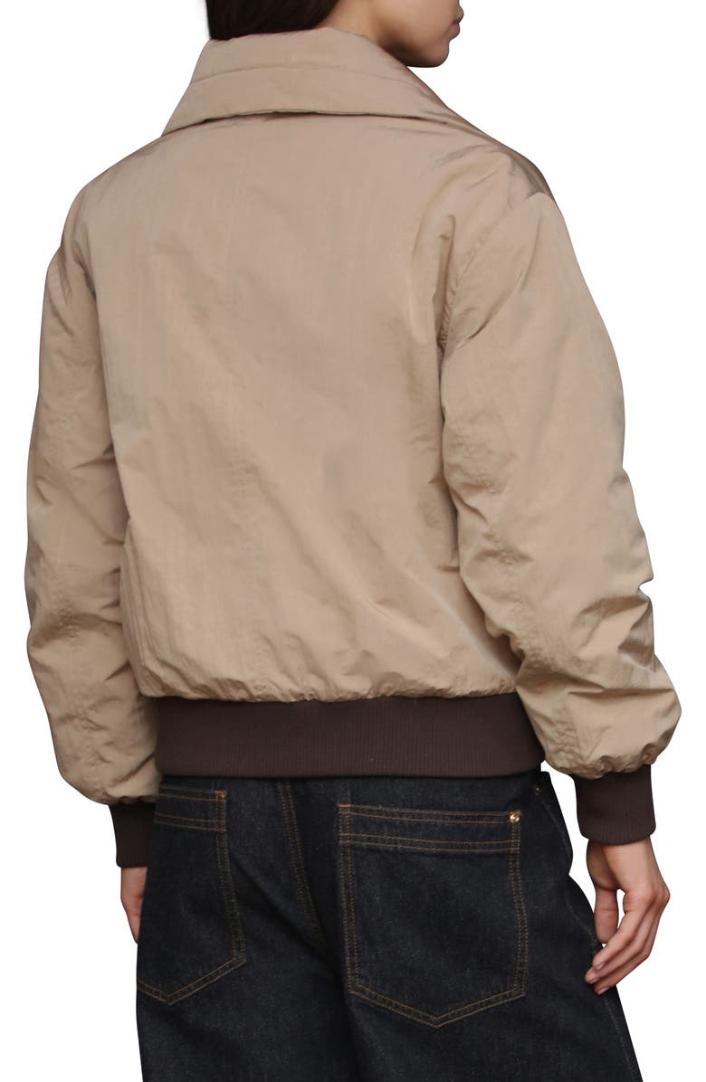 Avec Les Filles High Neck Puffer Jacket, Alternate, color, Khaki