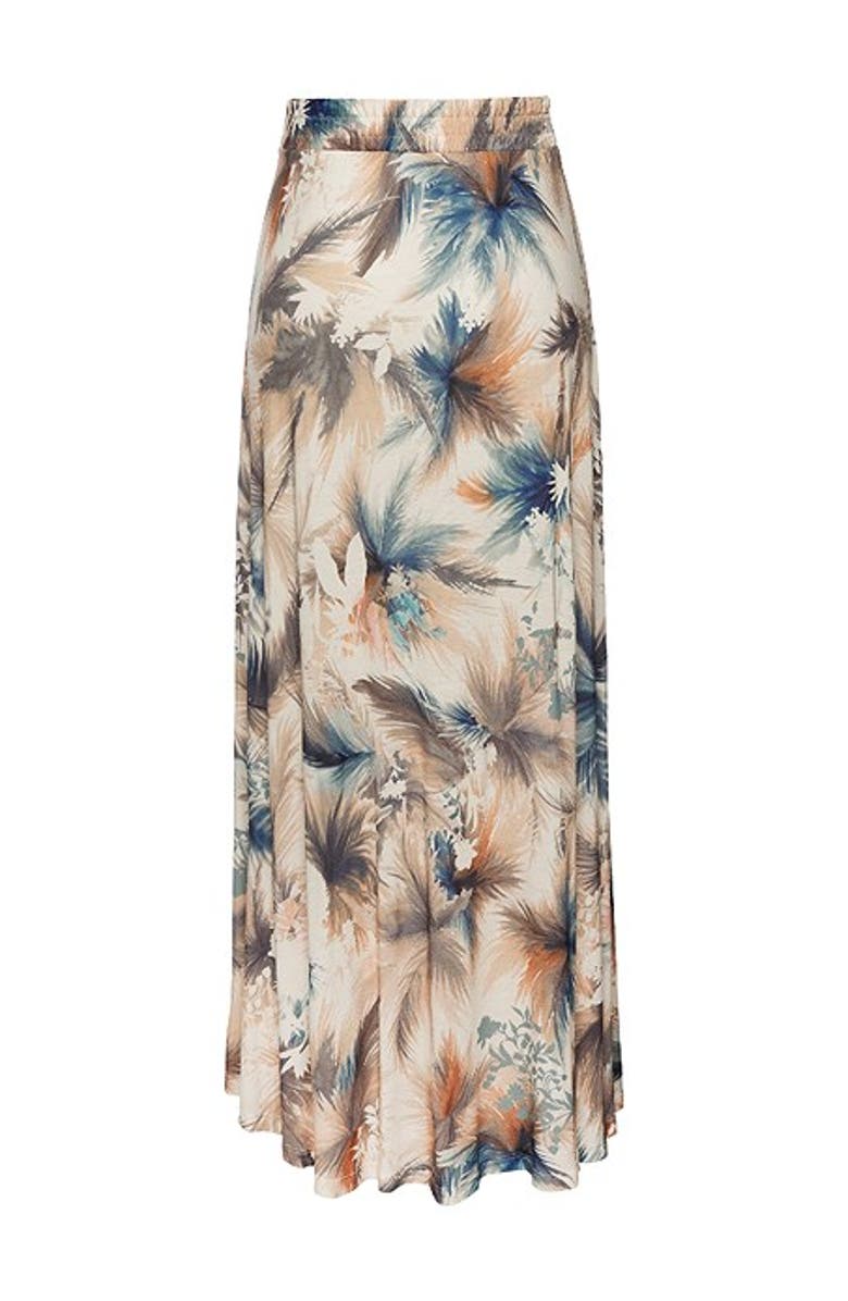 LASCANA Women's Side Slit Maxi Skirt, Alternate, color, Blue Sand