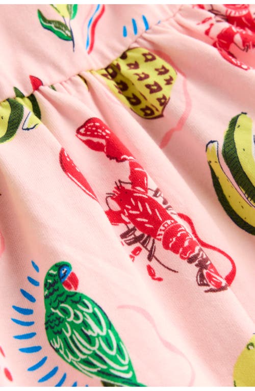 Mini Boden Kids' Ariel Tropical Print Cotton Twirly Dress