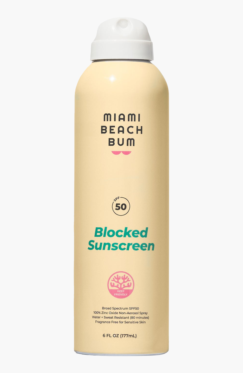 Miami Beach Bum Blocked SPF50 Sunscreen, Main, color, NO COLOR