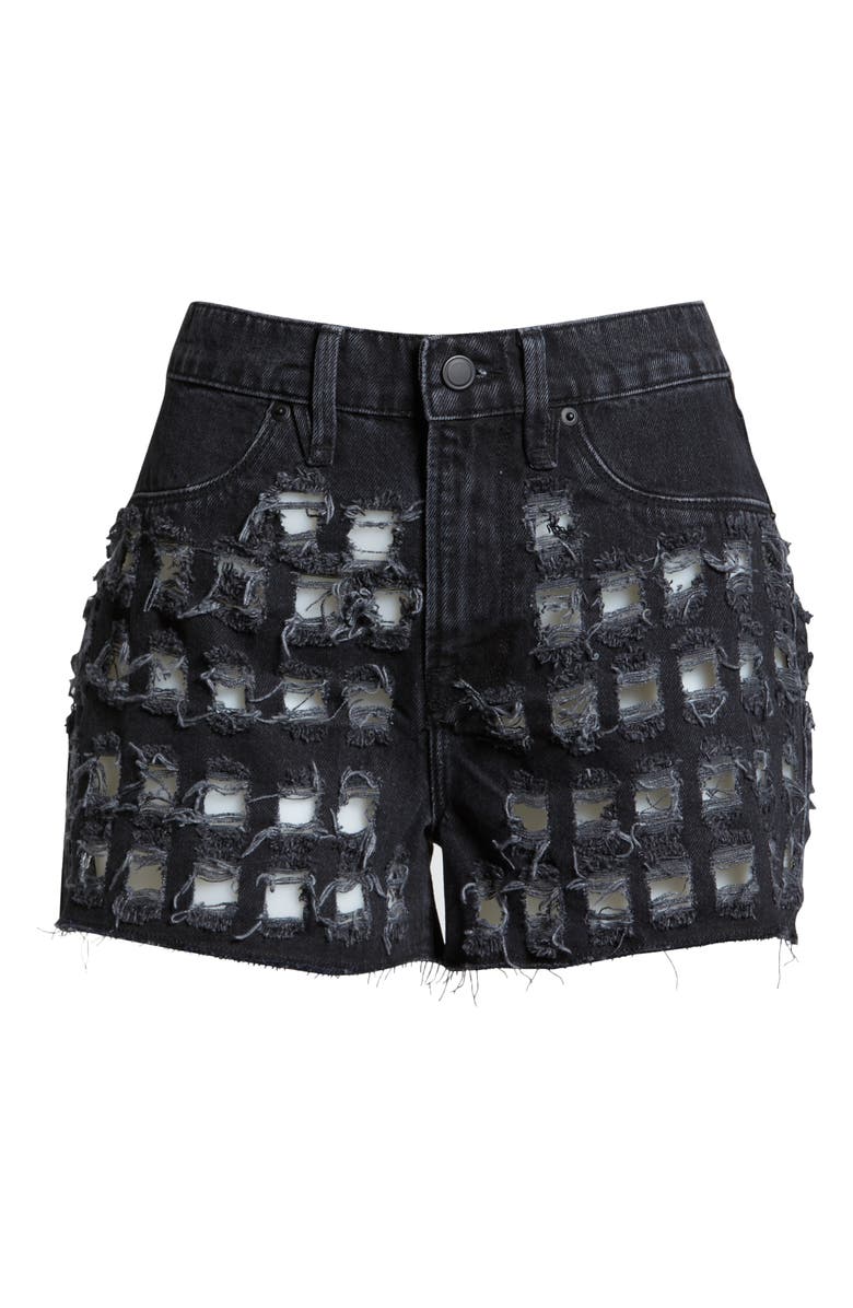 Good American Good '90s Cutoff Denim Shorts, Alternate, color,