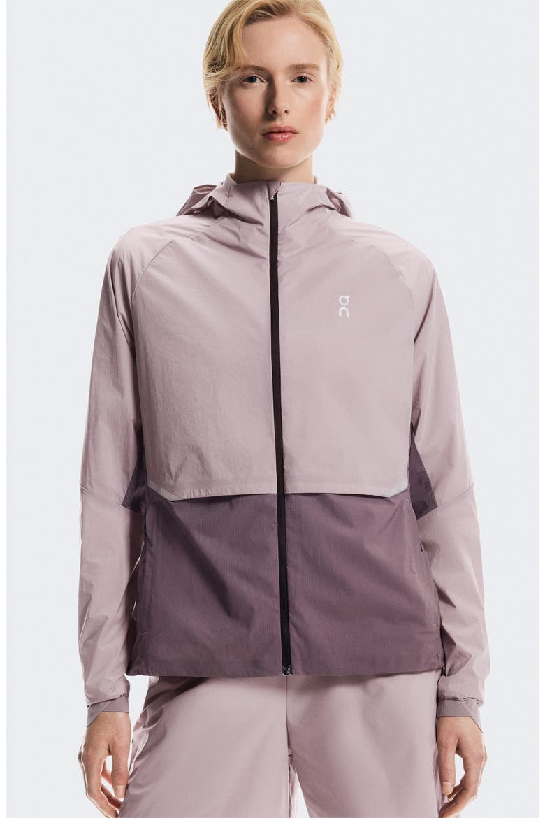 Core Hooded Packable Running Jacket, Alternate, color, HERON/ GOBI