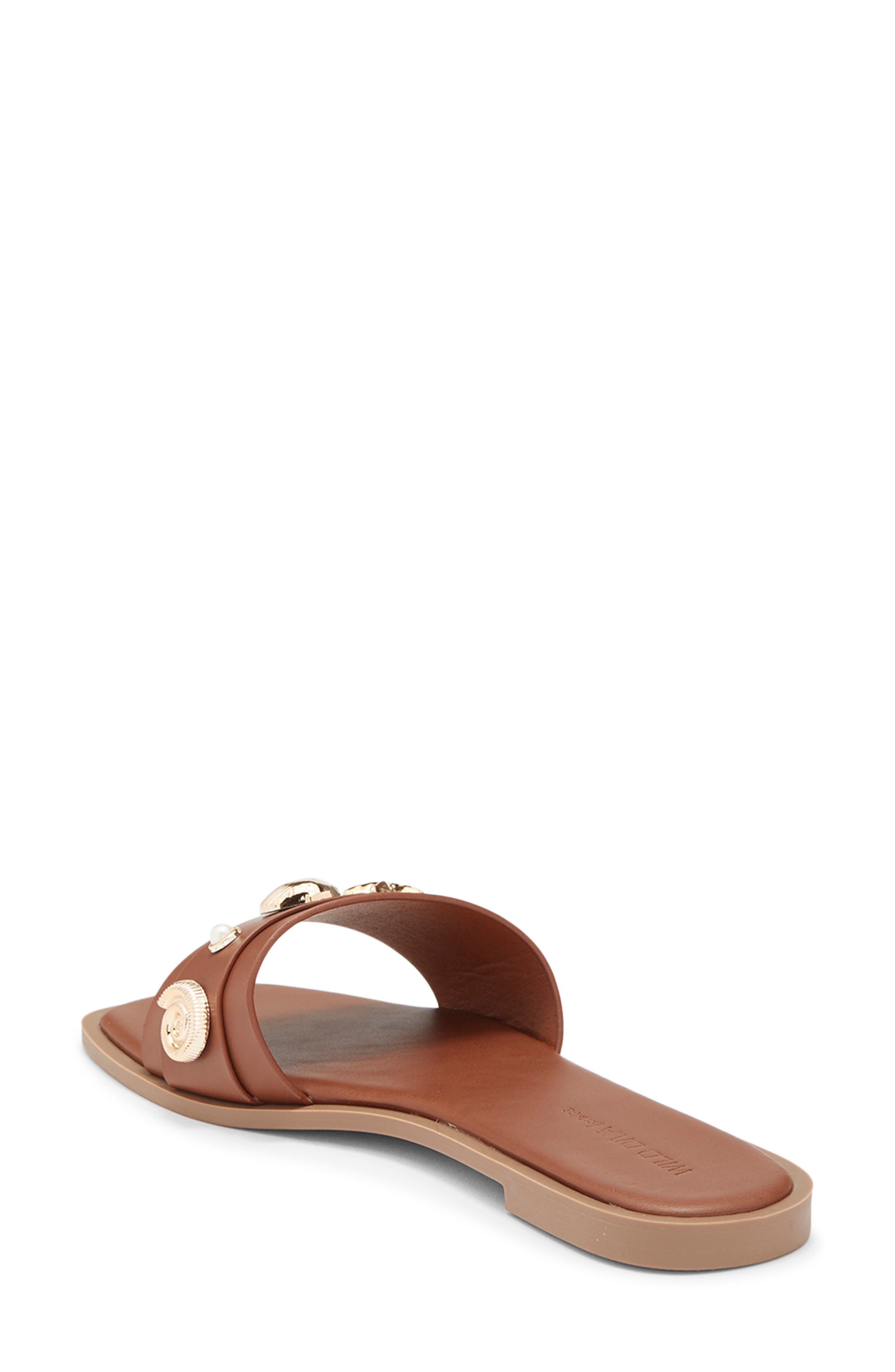 Belize Slide Sandal, Alternate, color, BROWN