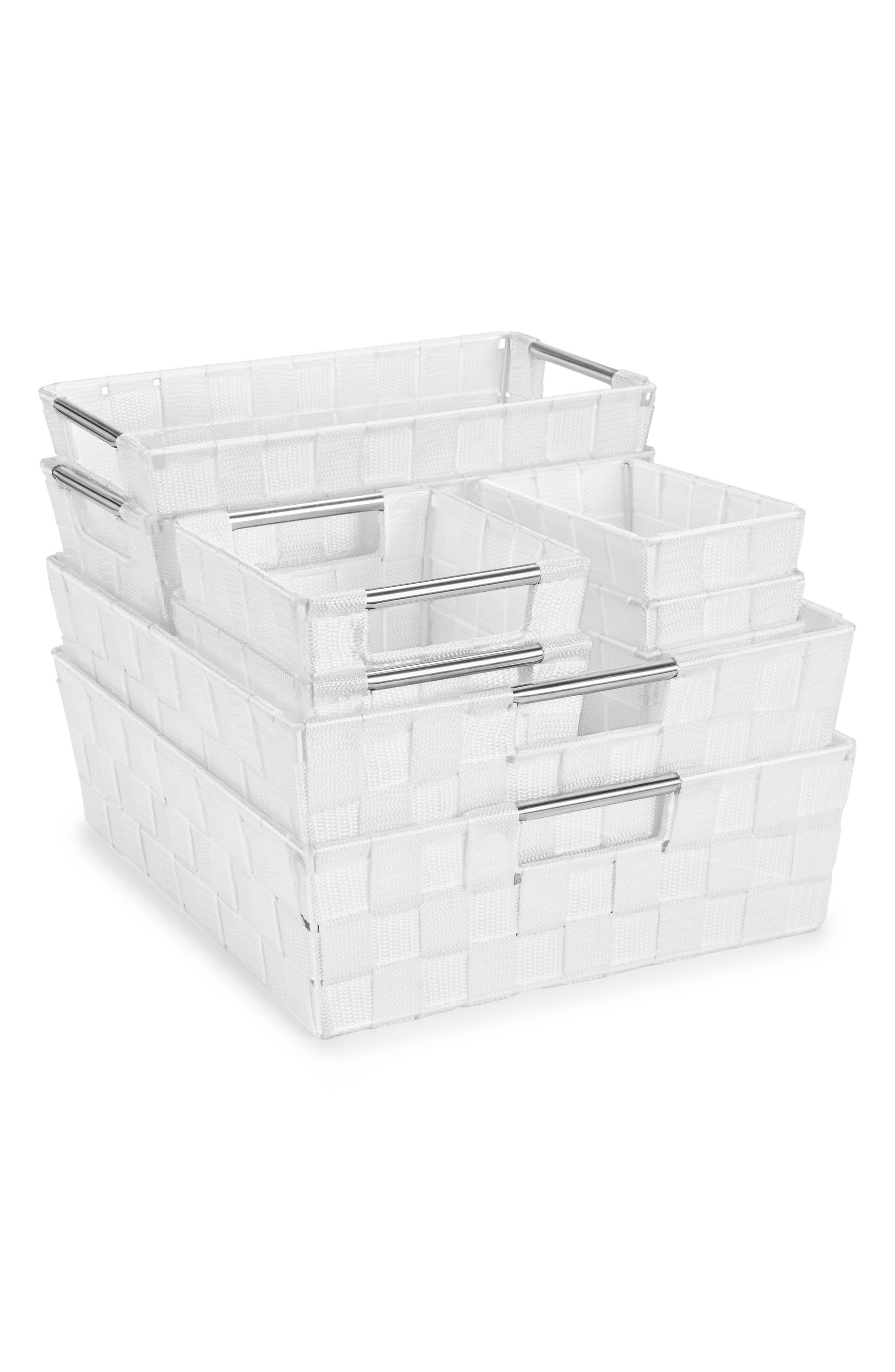 SORBUS Woven 9-Piece Storage Basket Set