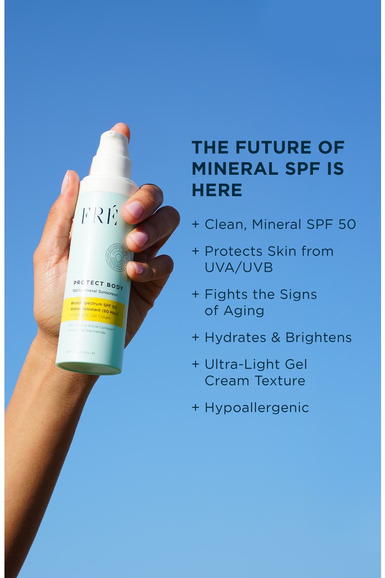 PROTECT BODY 100% Mineral Sunscreen SPF 50, Alternate, color, White
