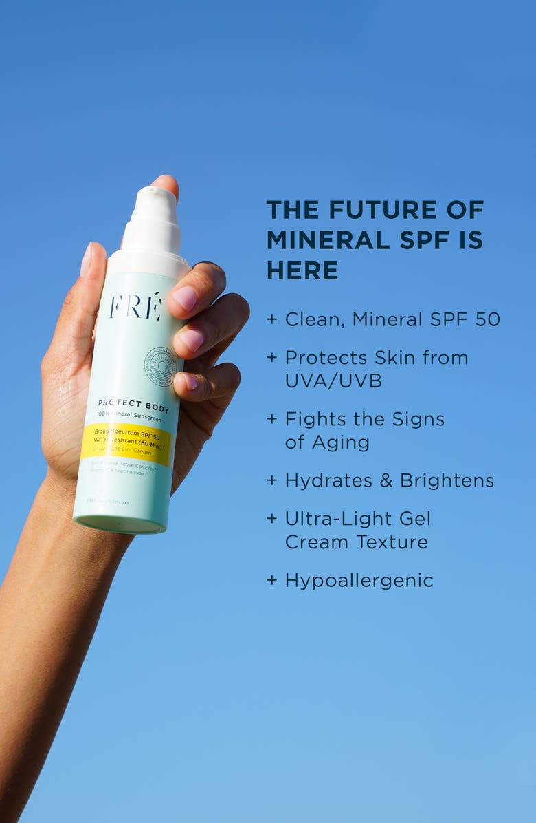 FRÉ Skincare PROTECT BODY 100% Mineral Sunscreen SPF 50, Alternate, color, White