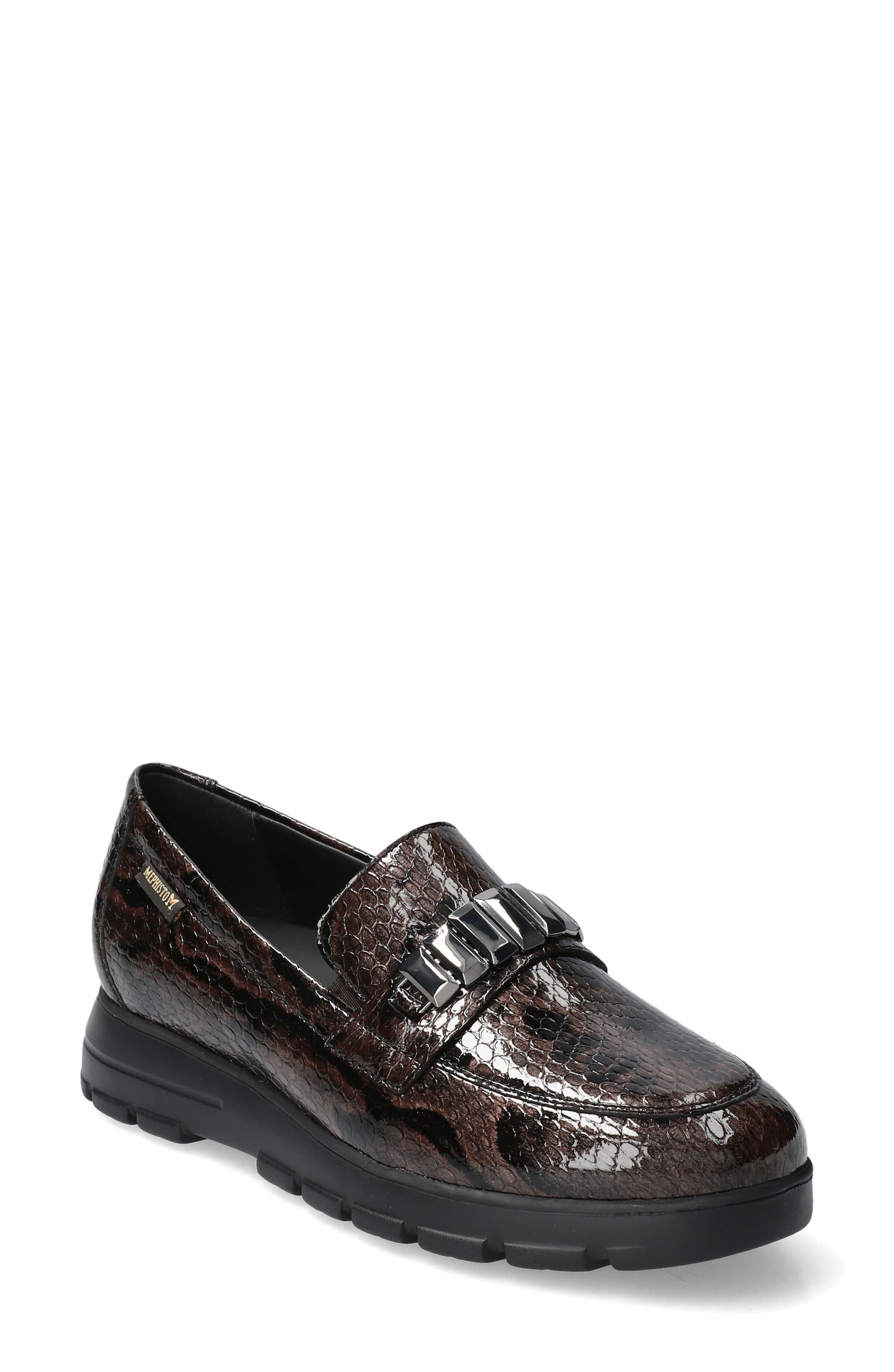 Carlyne Leather Loafer, Main, color, BRONZE B3317