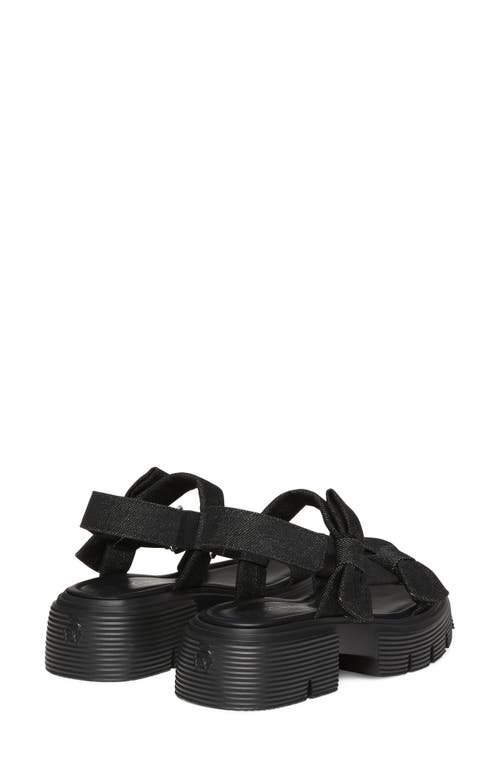 Stuart Weitzman Sofia Nolita Slingback-sandalen Aus Leder Mit Schleife In Black