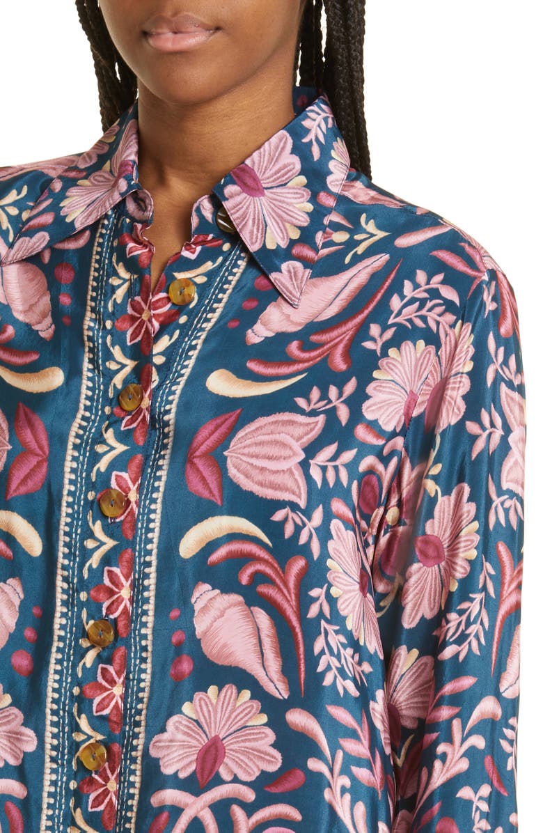 FARM Rio Shell Print Blouse, Alternate, color,