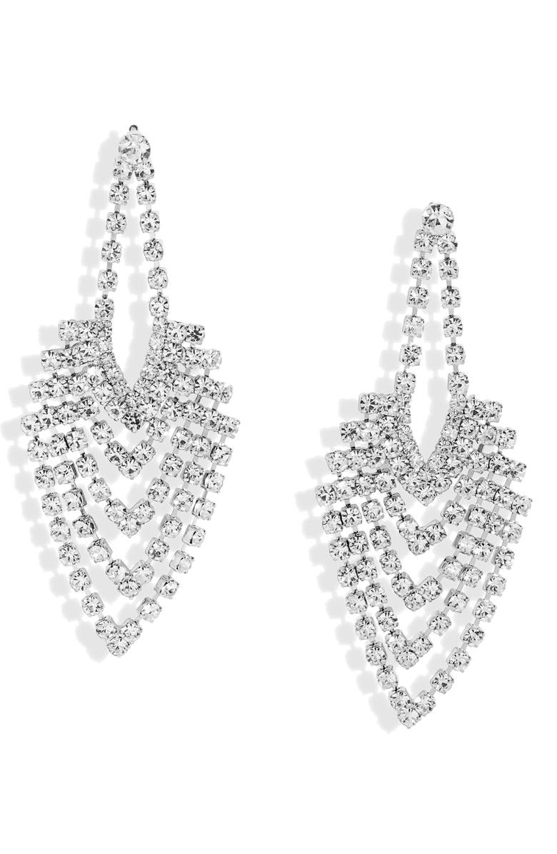 CRISTABELLE Crystal Chandelier Earrings, Main, color,