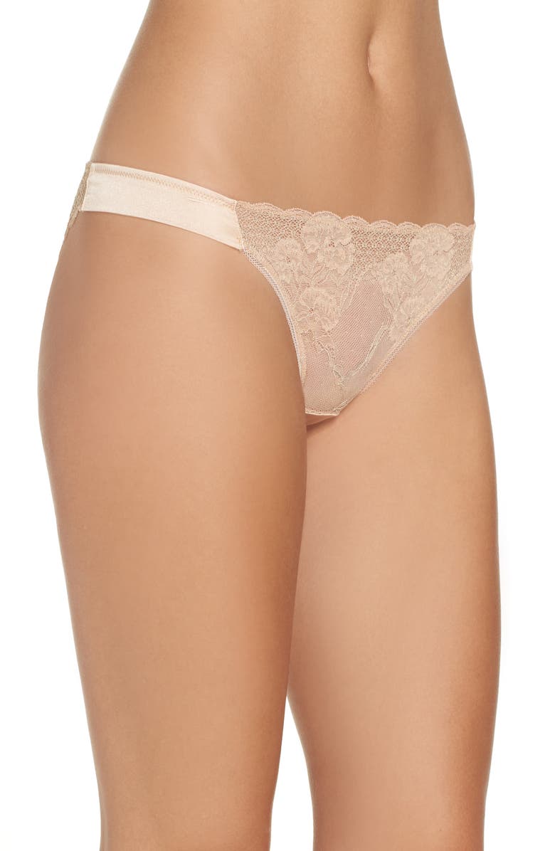 Addiction Nouvelle Lingerie Lace & Satin Brazilian Panties, Alternate, color, 