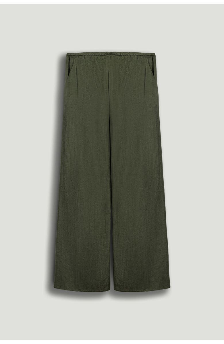 Nocturne Fluid Tailored Wide-Leg Pants, Alternate, color, Dark Green
