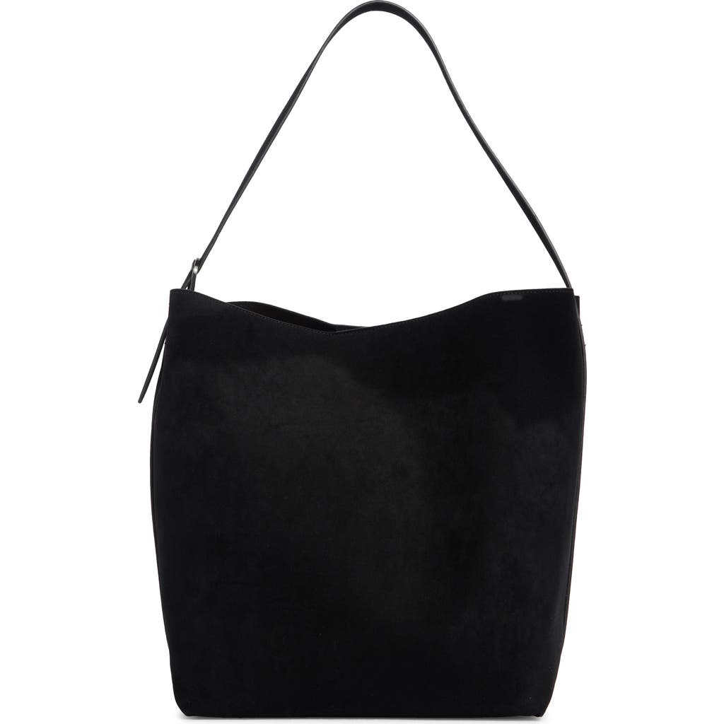 Bcbg Slouchy Bucket Shoulder Bag With Pouch In Black
