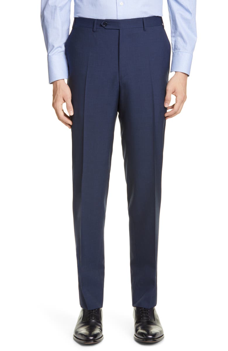 Canali Sienna Soft Texture Classic Fit Wool Suit, Alternate, color, 