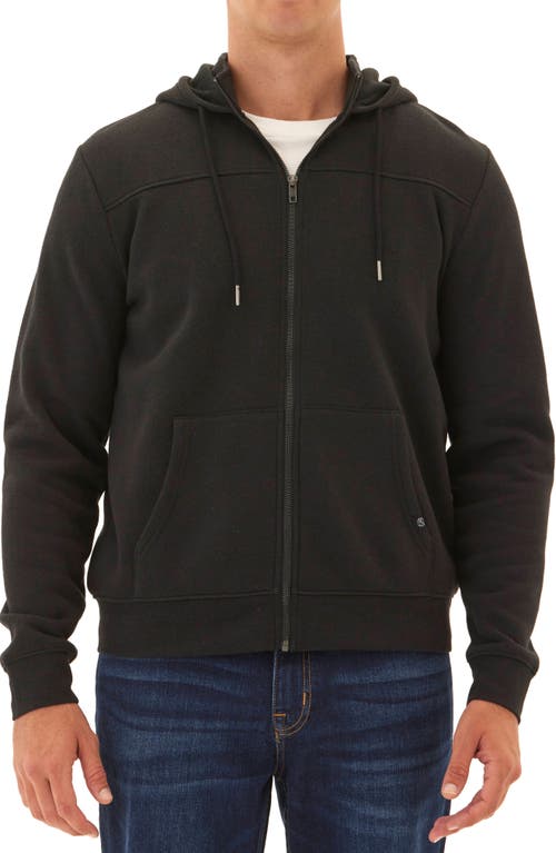 Threads 4 Thought Dante Triblend Fleece Zip Hoodie in Black 