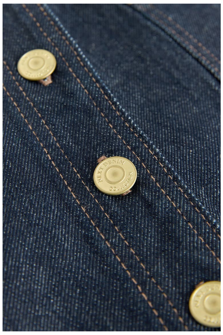 Patch Pocket Denim Miniskirt, Alternate, color, BLUE