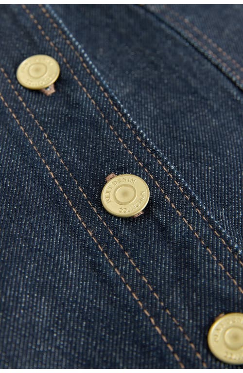 Next Patch Pocket Denim Miniskirt In Blue