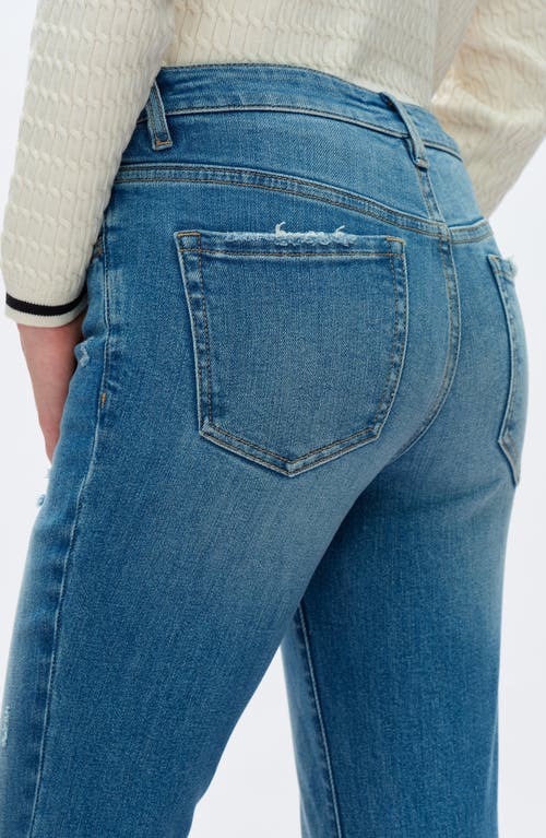 Bayeas Low Rise Flare Jeans In Blue