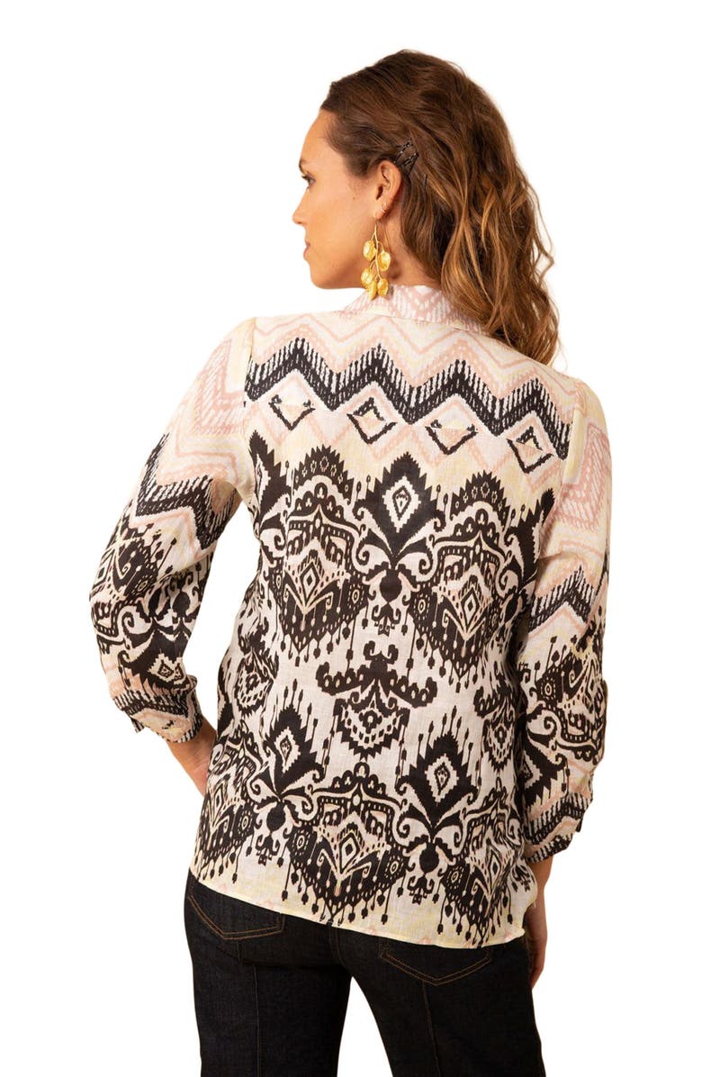 Hale Bob Adelyn Linen Top, Alternate, color, 