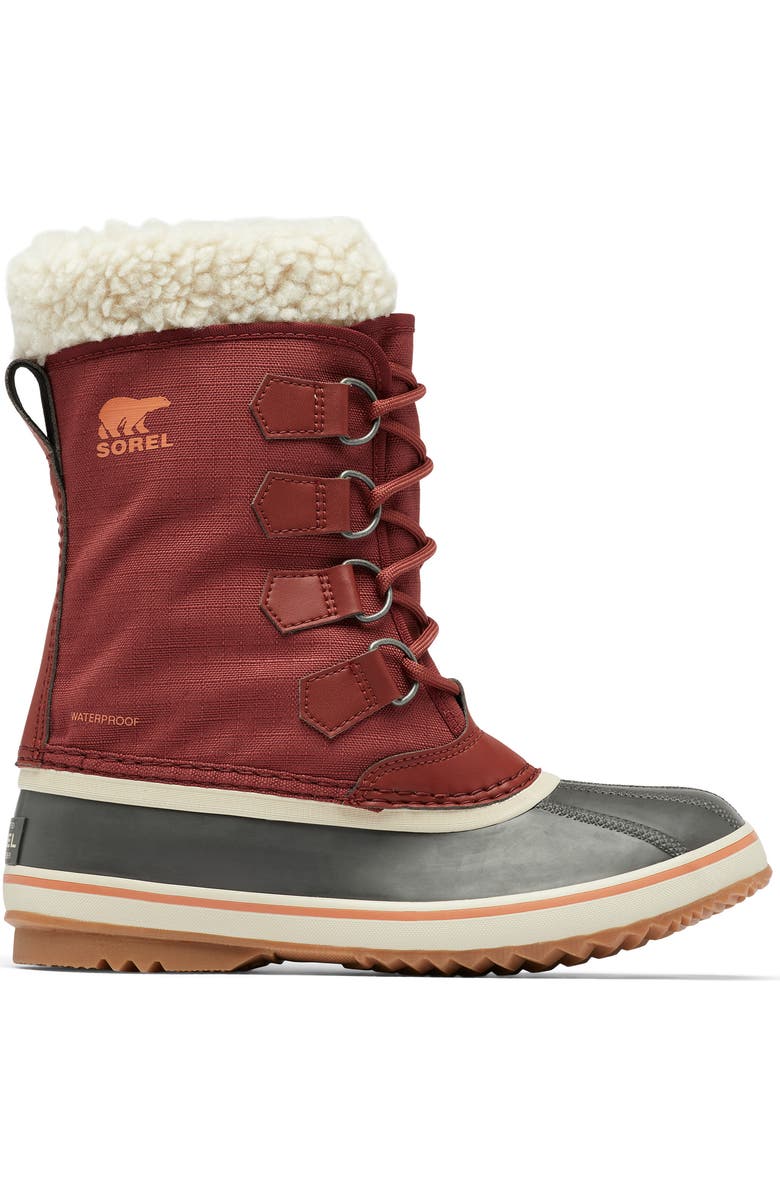 SOREL Winter Carnival Waterproof Boot, Alternate, color, Spice/ Gum 10