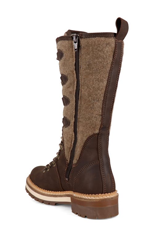 Santana Canada Chuska Waterproof Tall Boot In Dark Brown/tan