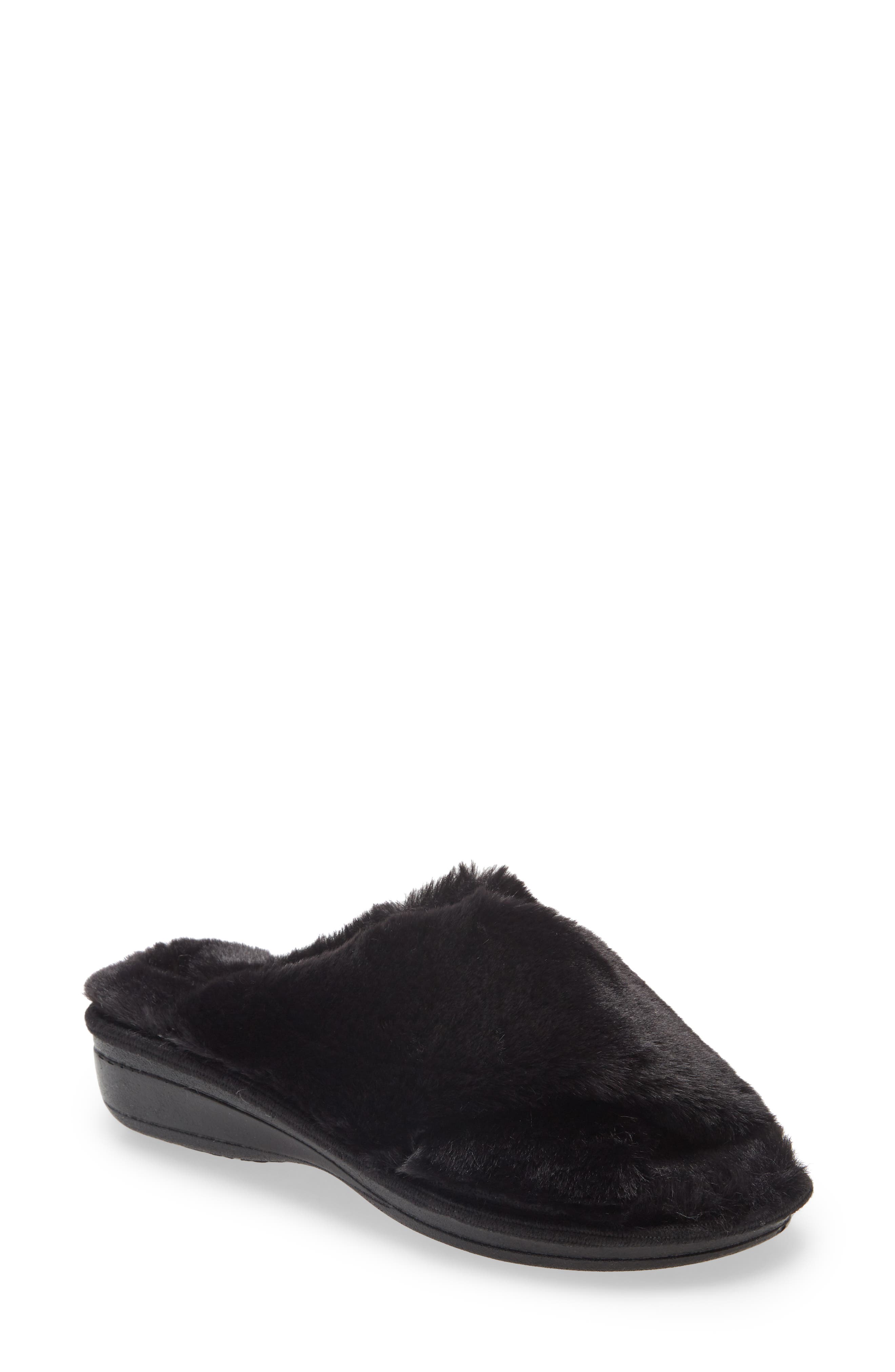 Cordani Mary Faux Fur Slipper, Main, color, 