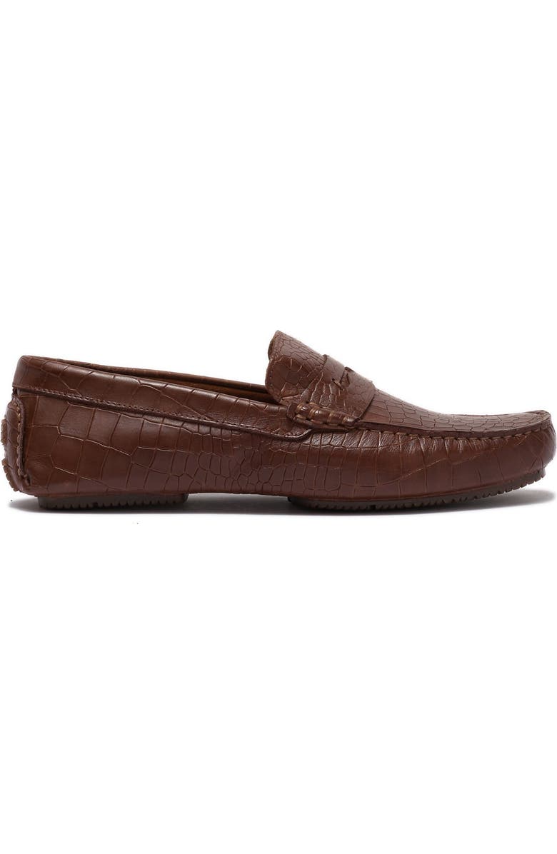 Donald Pliner Veeto Croc Embossed Leather Driver, Alternate, color,