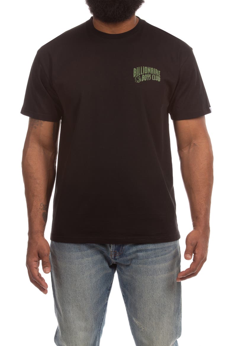Small Curve Short Sleeve T-Shirt, Main, color, BLACK