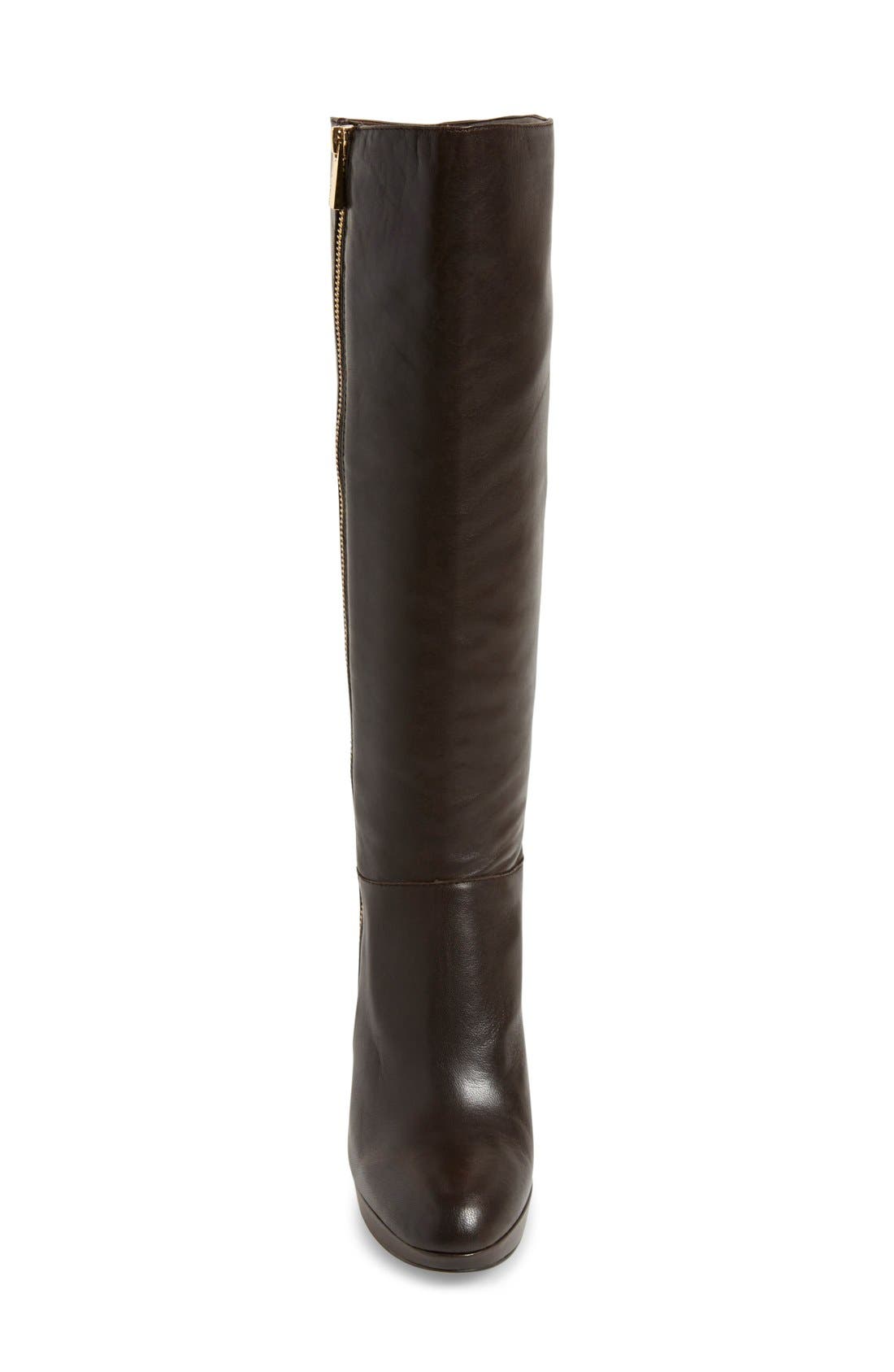'Emilian' Tall Boot, Alternate, color, DARK ROAST LEATHER