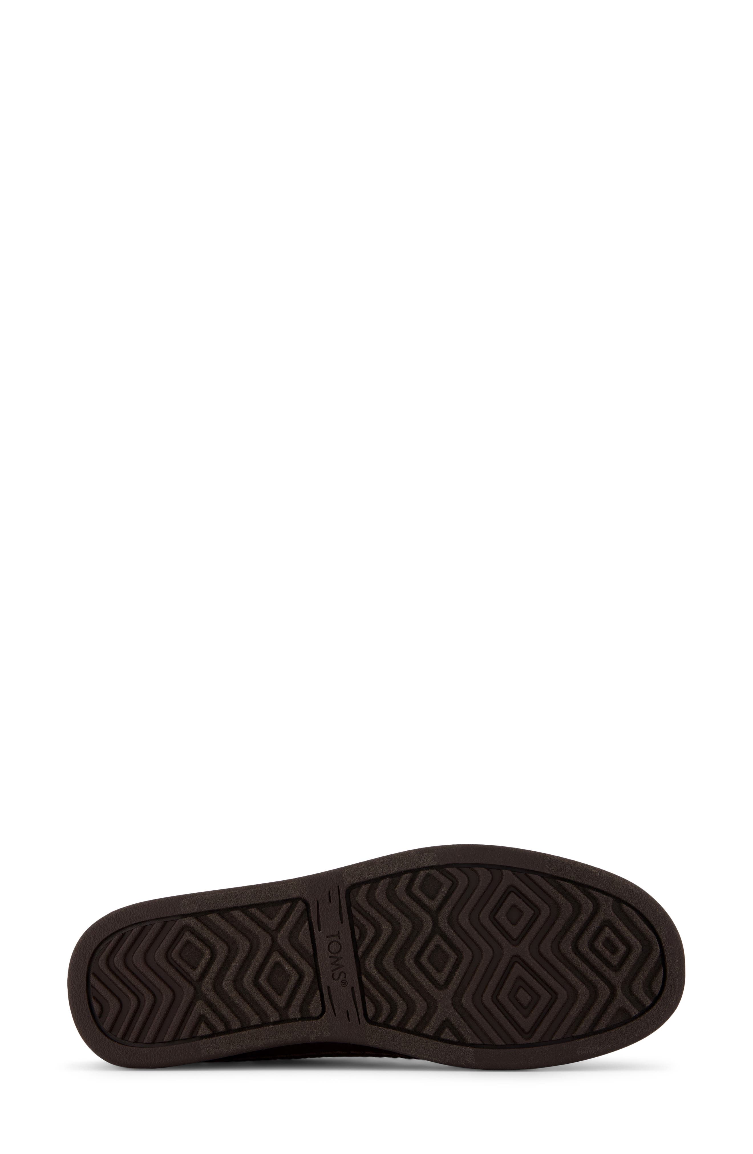 Alpeas Faux Fur Lined Leather Slip-On Shoe, Alternate, color, DARK BROWN